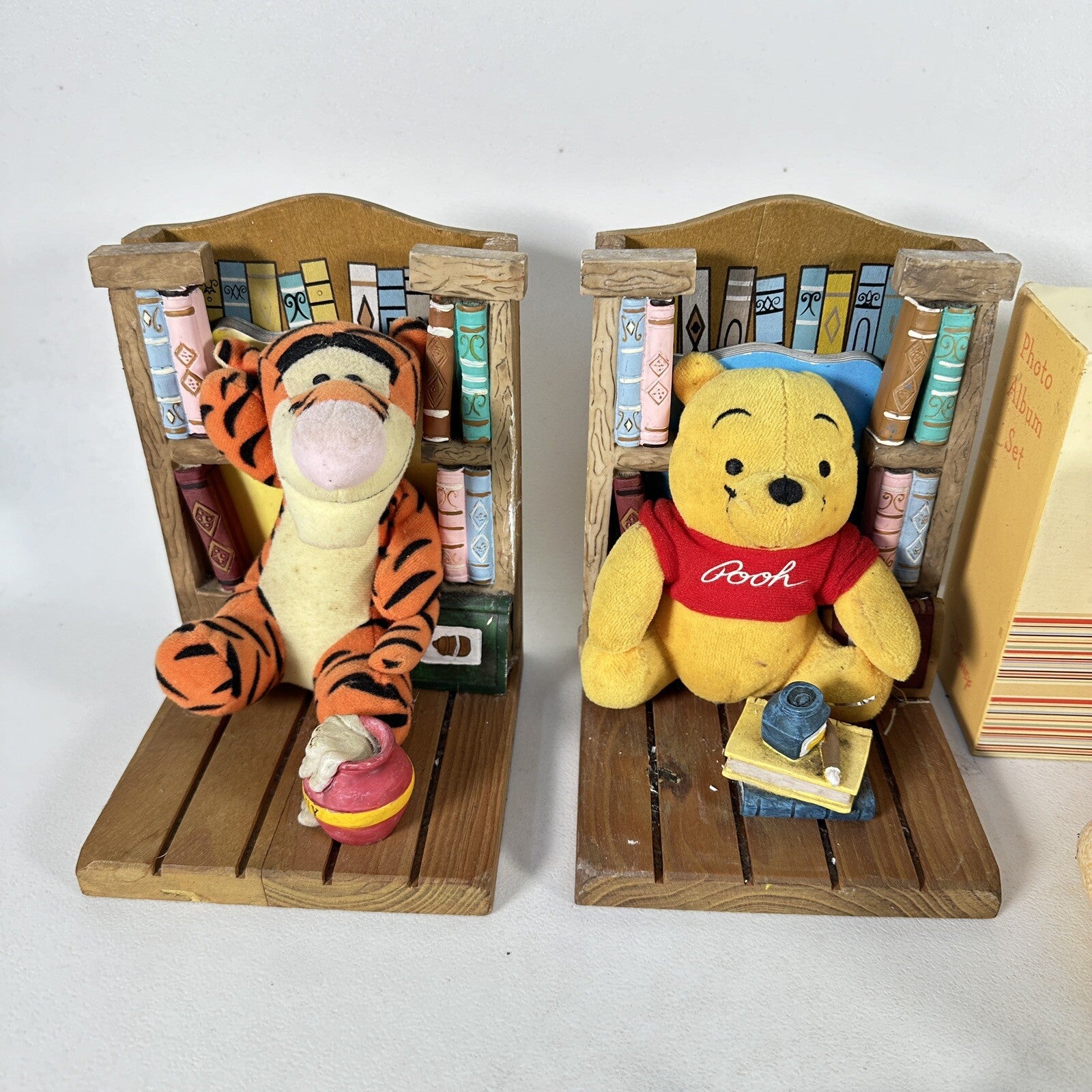 Winnie Pooh Bundle Book Ends Deceptive Played Piggy Banks Photo Frame Etc