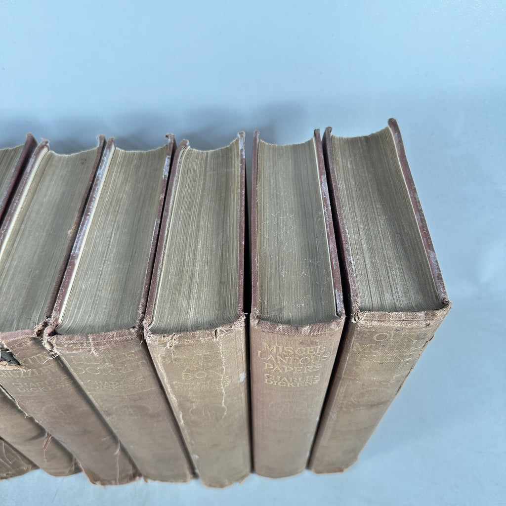 Book Set Charles Dickens 17 Volumes 1914 Chapman & Hall Antique Vintage