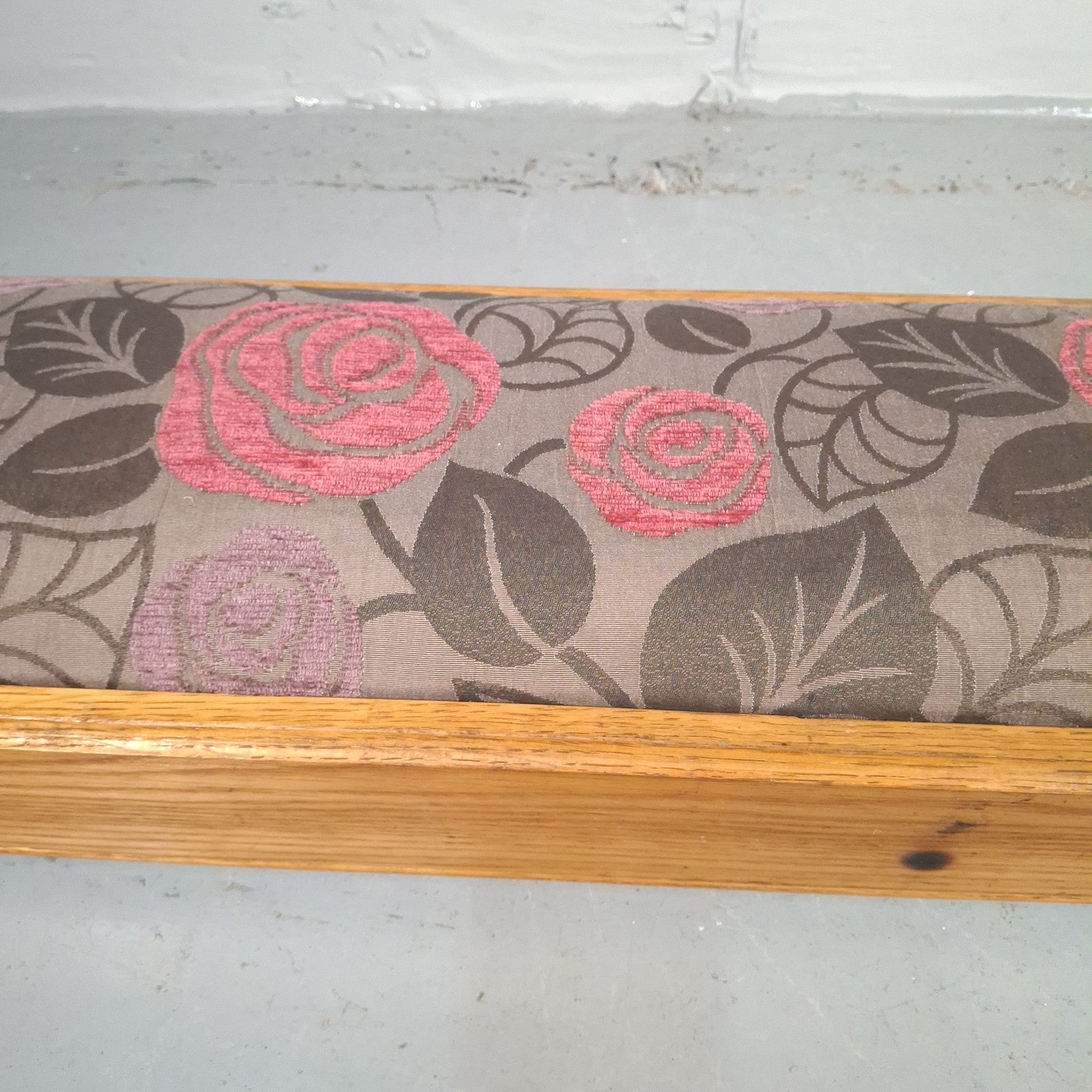 Kneeling Pad Prayer Stool Padded Removable Floral Top With Storage