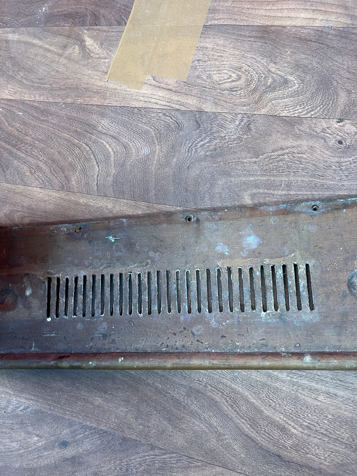 Fireplace Gate Fender Art Deco Nouveau Brass Curb Style Antique Farmhouse