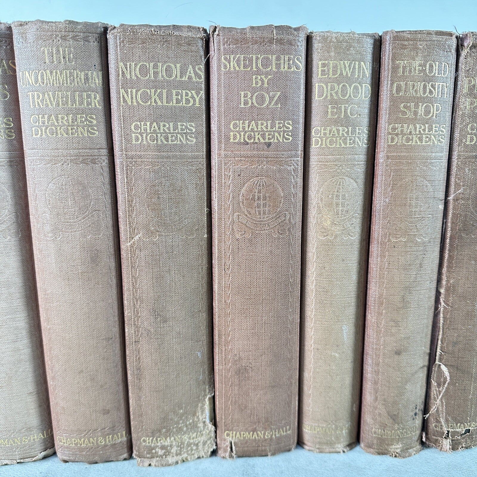 Book Set Charles Dickens 17 Volumes 1914 Chapman & Hall Antique Vintage