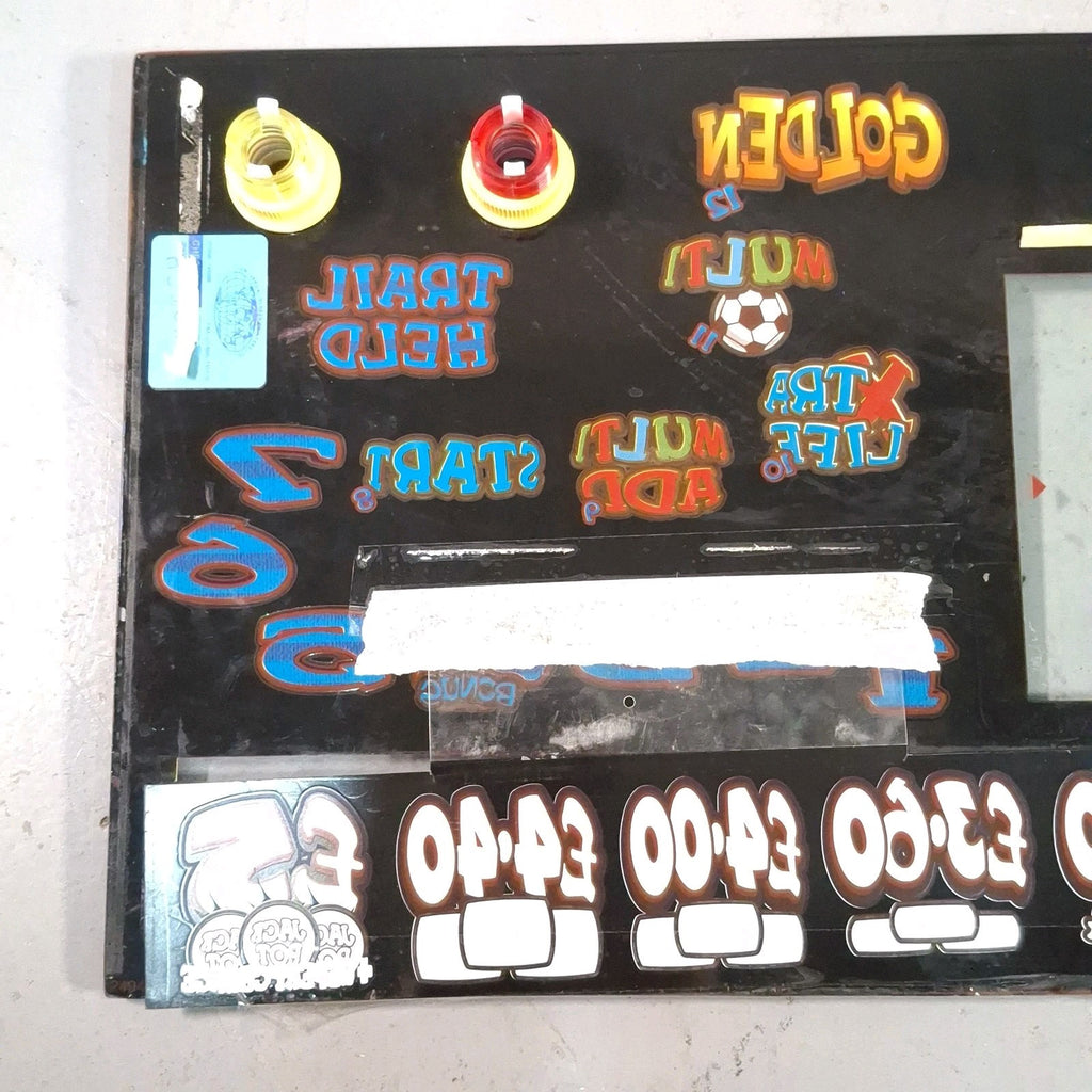 Sega Golden Goal Original Arcade Fruit Machine Glass Panels | Used | Wall Art | Man Cave