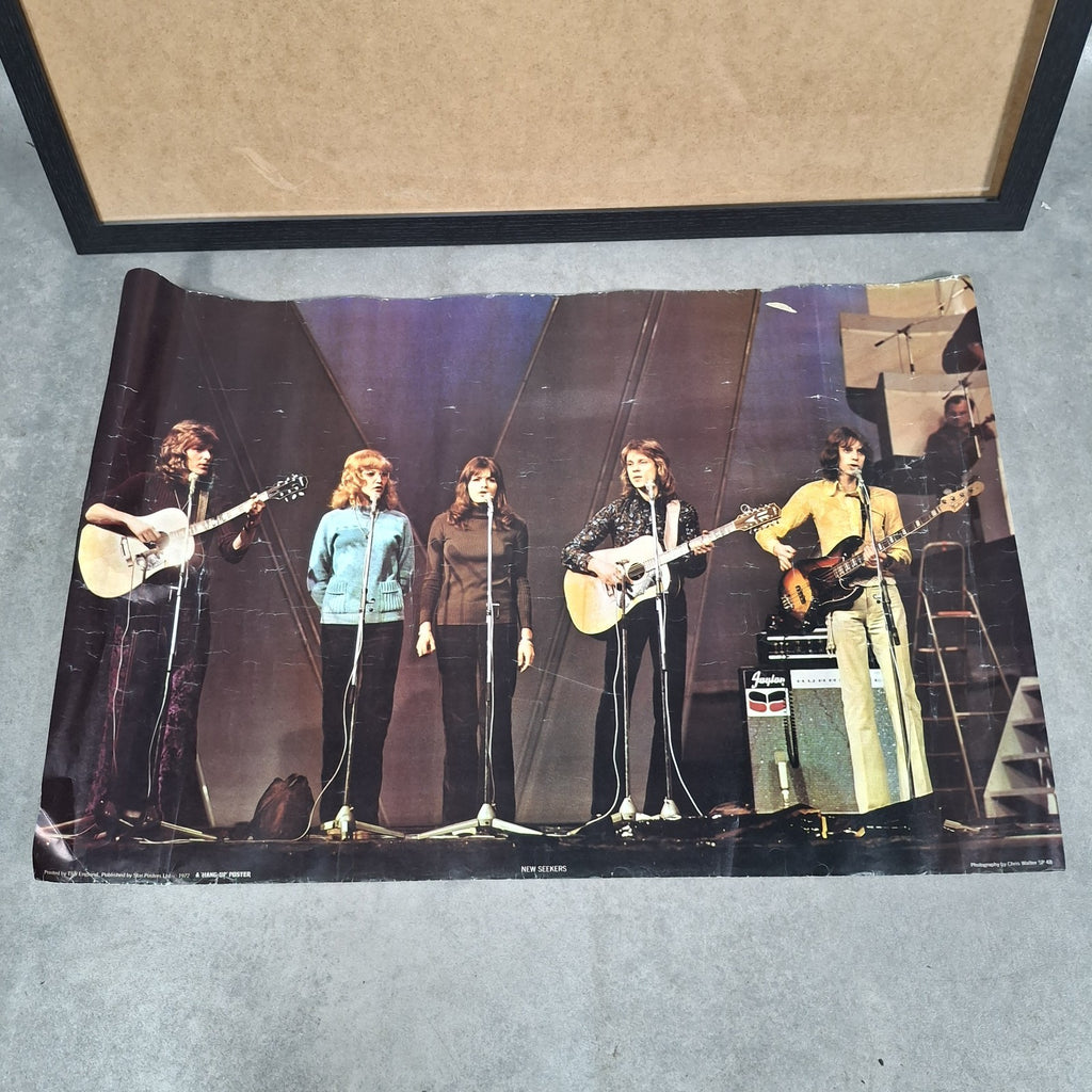 The New Seekers Original 1972 Vintage Poster | Chris Walter | Hang Up Series | Star Posters TSR | Used