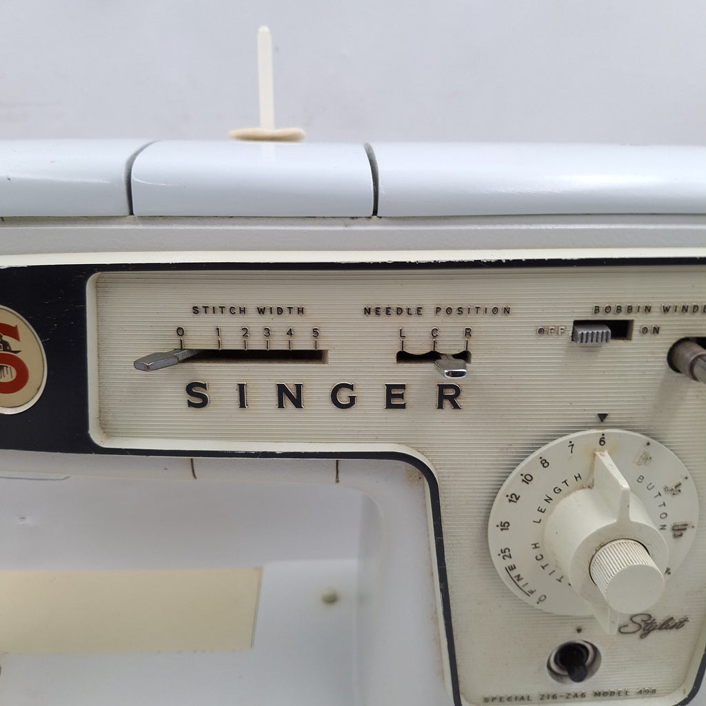 Singer Stylist 498 Special Zig-Zag Vintage Sewing Machine | 1960s | Used | Untested | Spares or Repair