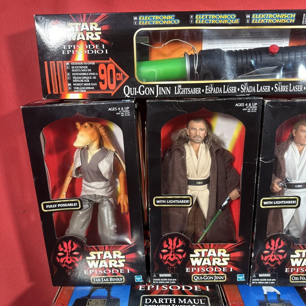 Star Wars Episode 1 Boxed Toys Job Lot | Hasbro 1999 | Talking Banks, Figures & More | Used