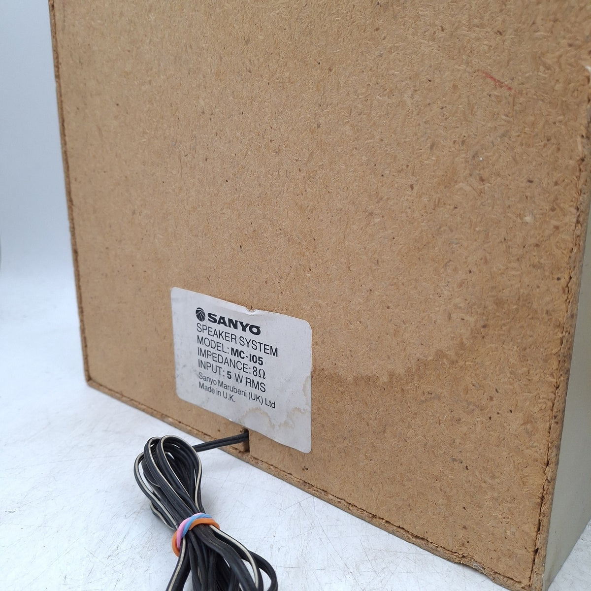 Sanyo MC-105 Passive Bookshelf Speakers - Pair - 8Ω 5W RMS - Made in UK - Vintage - Used