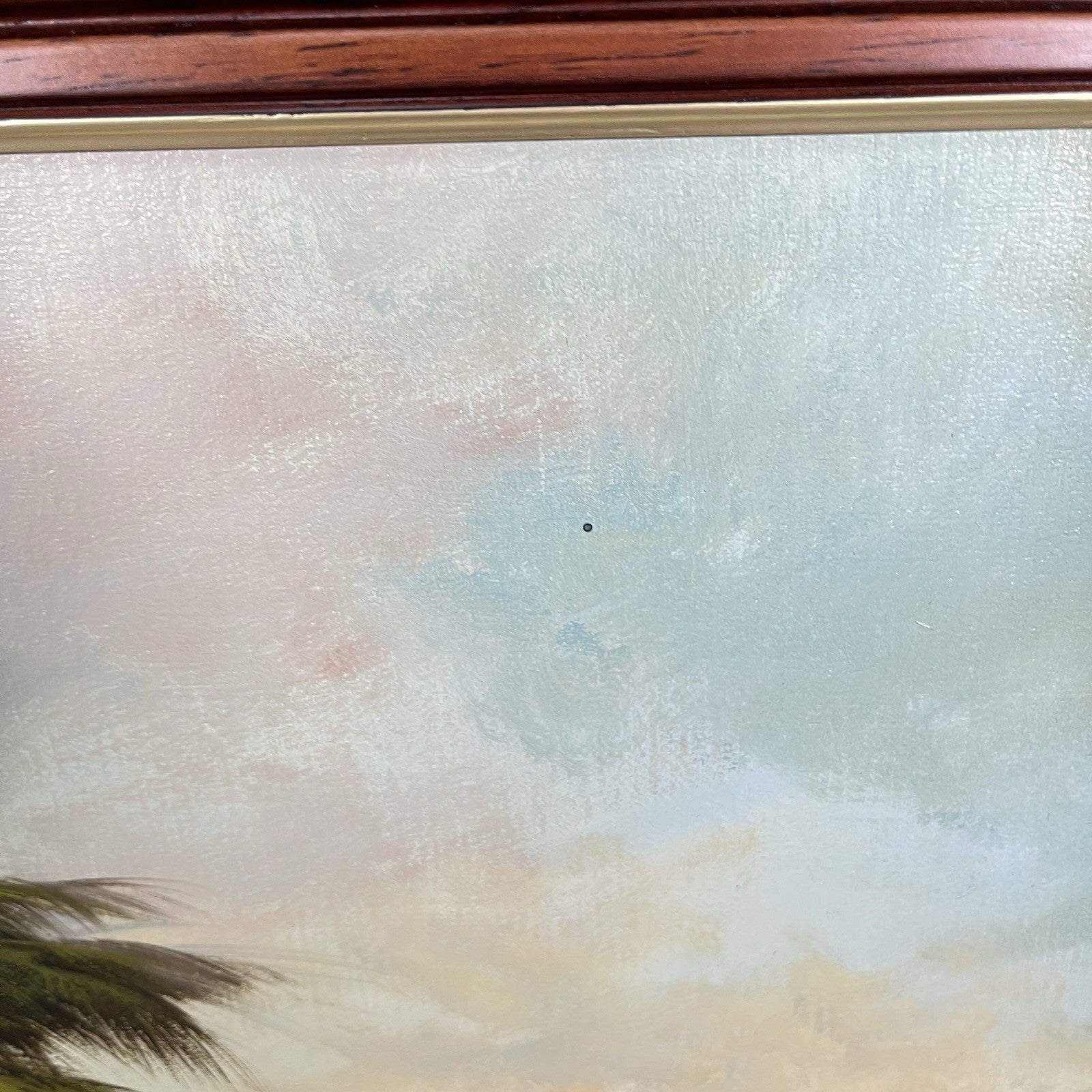 Signed Original Painting on Board | Desert Camel Scene with Travellers | J. Perkins | Framed | Used