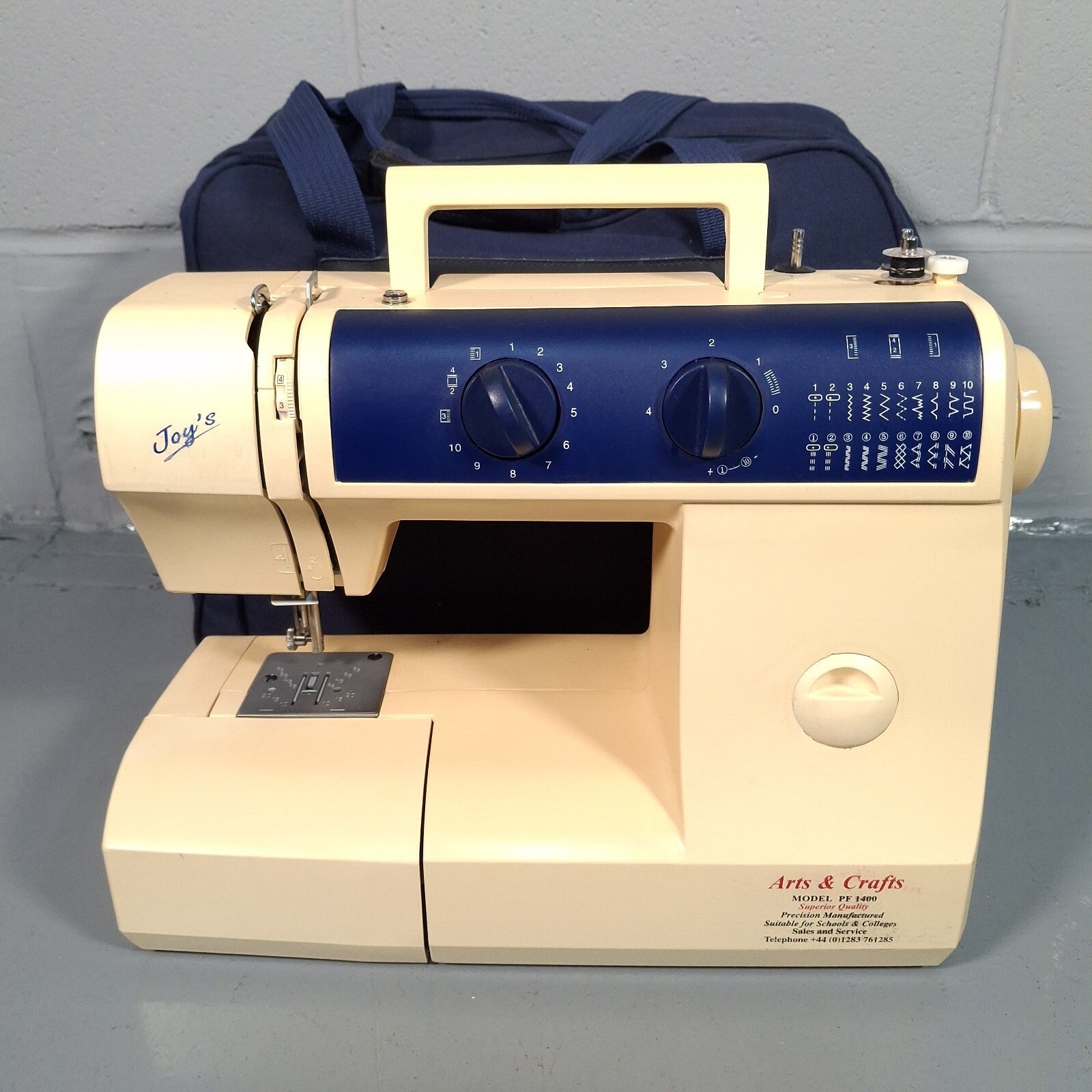 Joys PF-1400 Sewing Machine With Pedal, Instructions & Carry Bag