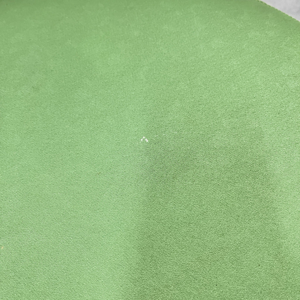 Orangebox Point-S Ottoman Footstool Pouffe - Green Fabric, Aluminium Legs, Used, UK Made 2012