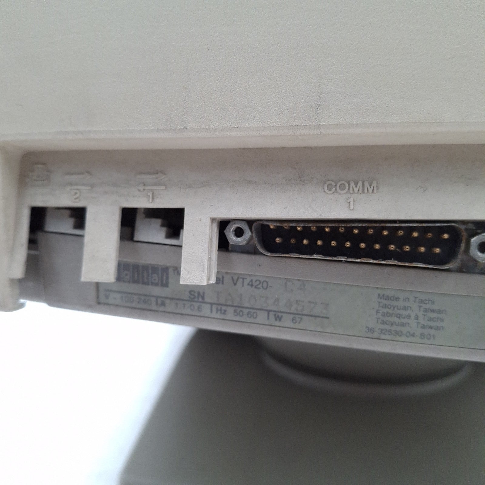 DEC Digital VT420 CRT Video Terminal 13.5" | Faulty / No Power | Spares or Repairs | Used
