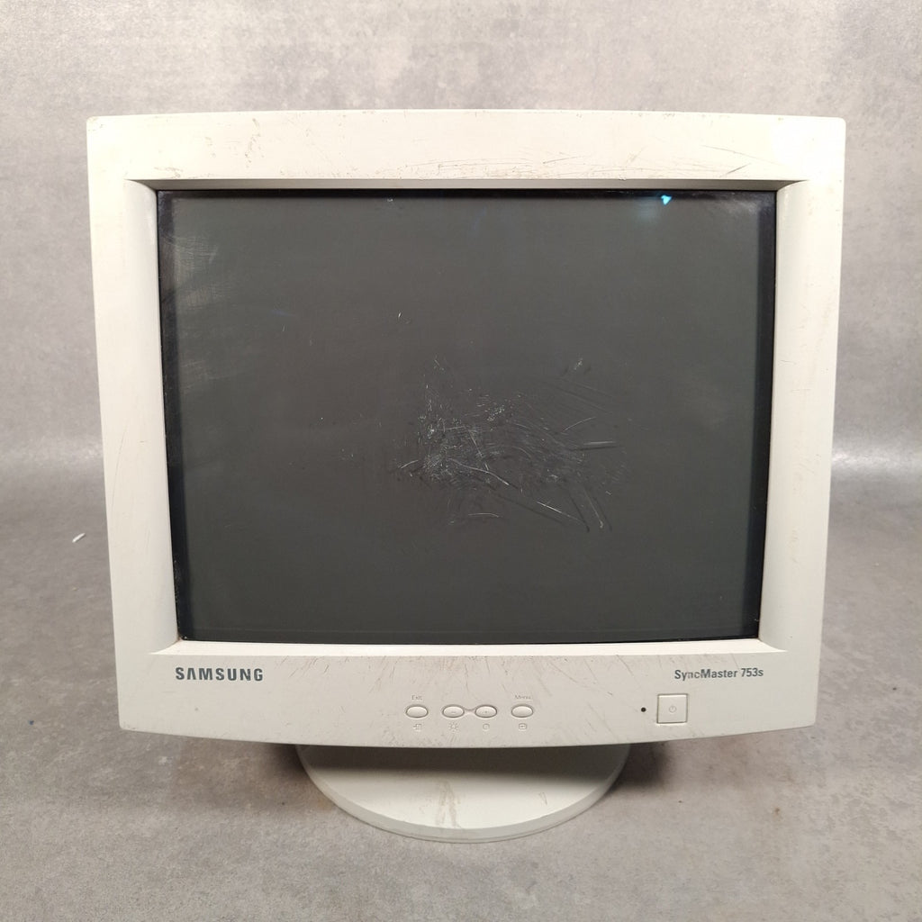 Samsung SyncMaster 753S 17" CRT VGA Monitor | 2002 | Retro PC | Used | Power Tested | No Cable