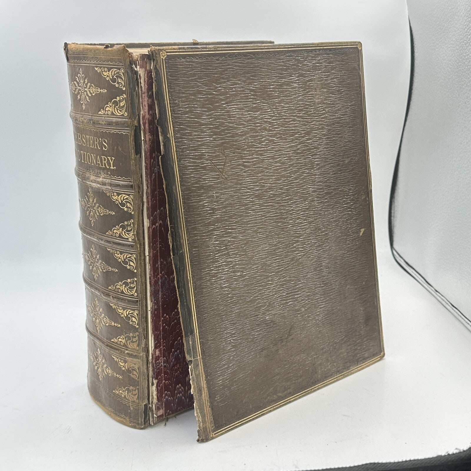 Websters Complete Dictionary Unabridged Antique 1884 Large Book