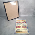 Very Rare Original 1915 WW1 British Propaganda Recruitment Poster Single Men
