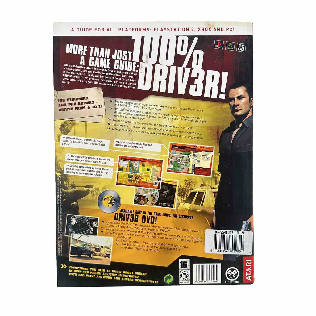 DRIV3R Official Strategy Guide - PS2, Xbox & PC - No Bonus DVD - Used