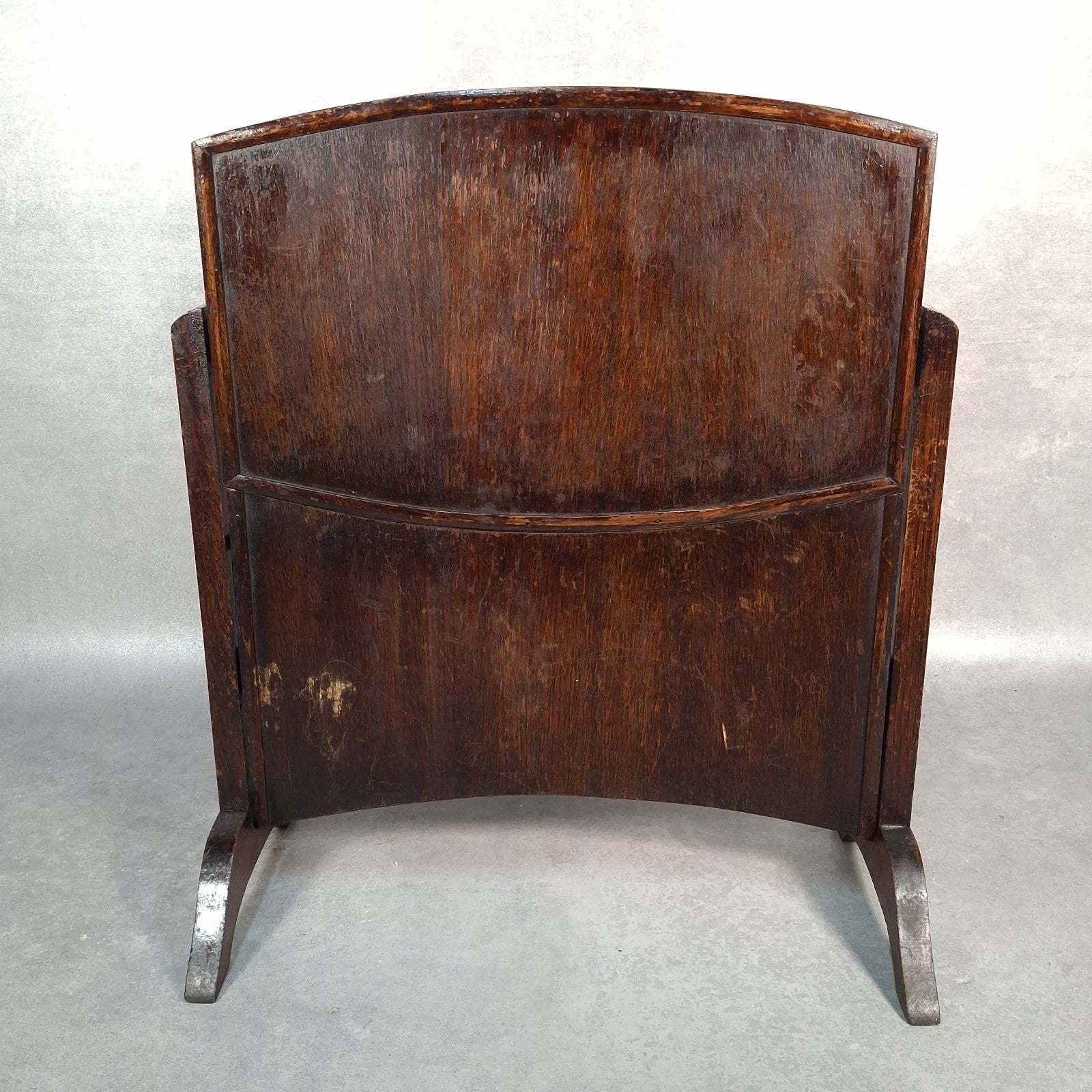 Vintage Art Deco Folding Two‑Tier Side Table / Fire Screen Plant Stand Prop