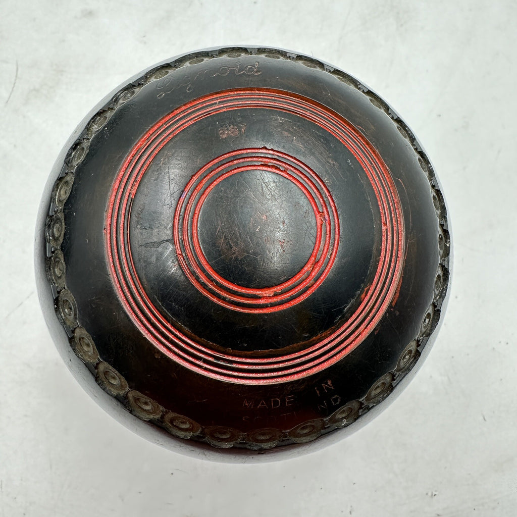 Thomas Taylor Lignoid Lawn Bowls - Size 4 - Pair - BCB Stamp - Made in England - With Carry Bag - Pre-Owned