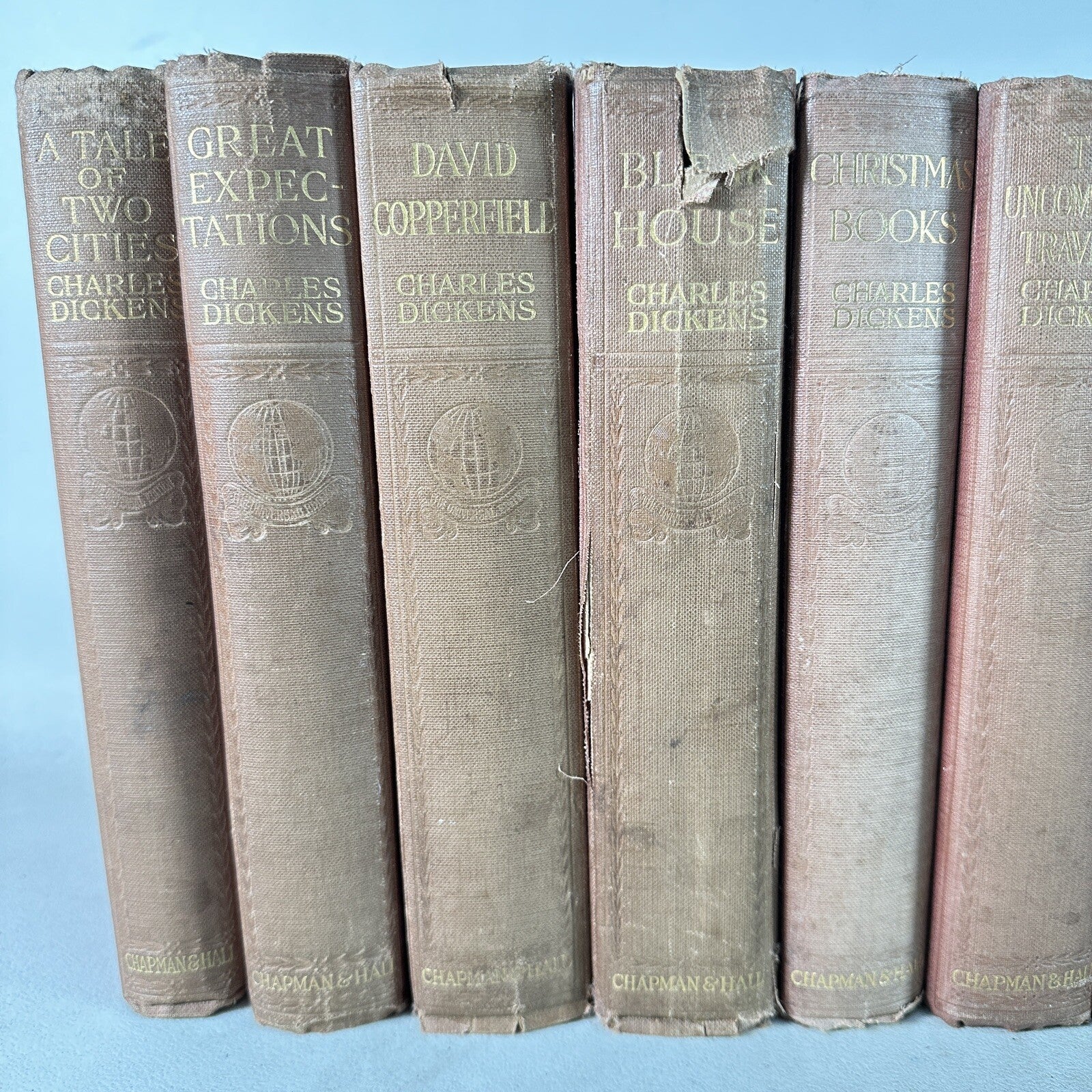 Book Set Charles Dickens 17 Volumes 1914 Chapman & Hall Antique Vintage