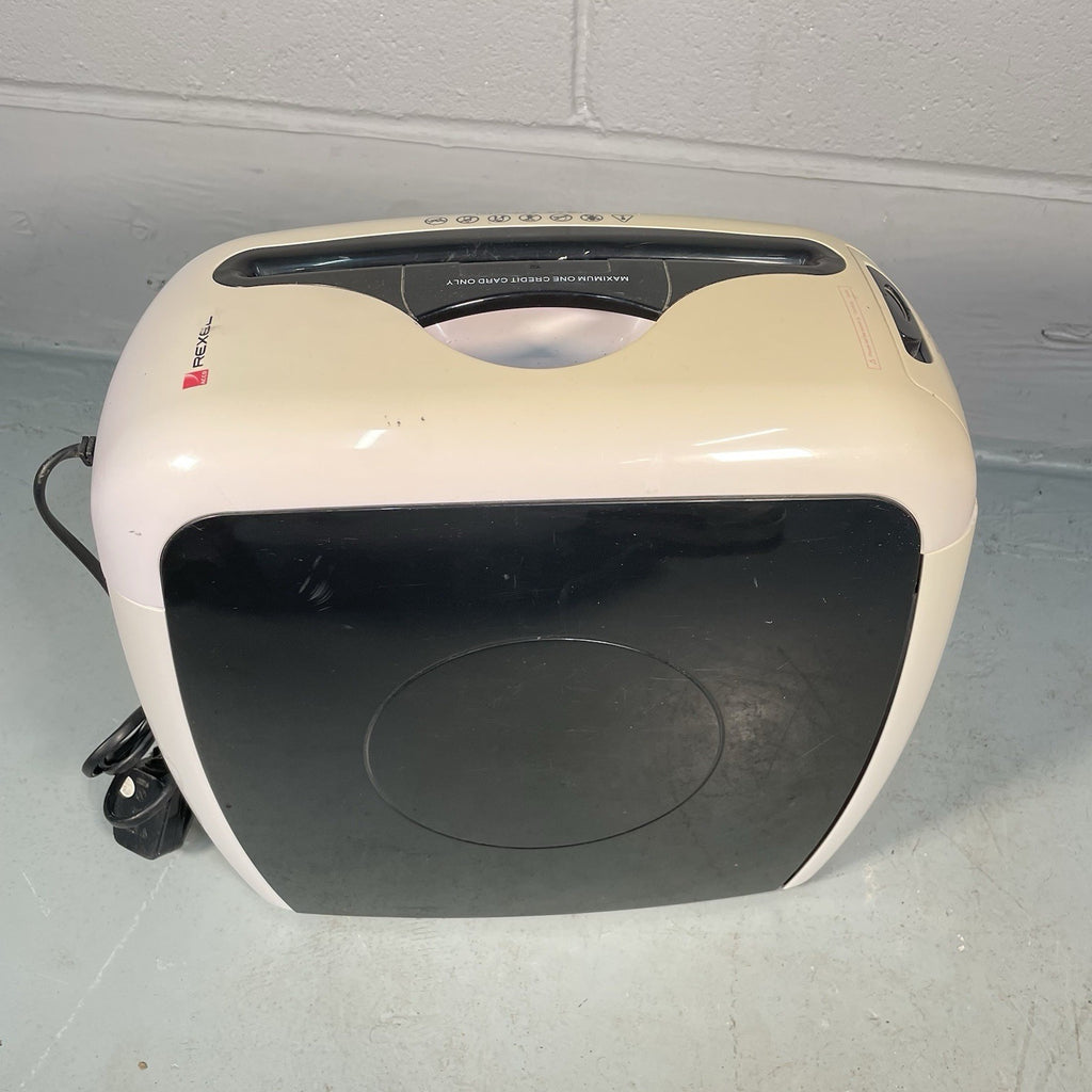 Rexel Style+ Cross Cut Paper Shredder 7 Sheets Max White & Black