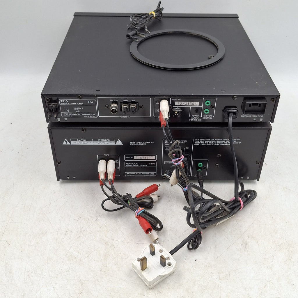 Kenwood X-5WX Double Cassette Deck & T-7LC Tuner | Faulty | Spares or Repair | Used