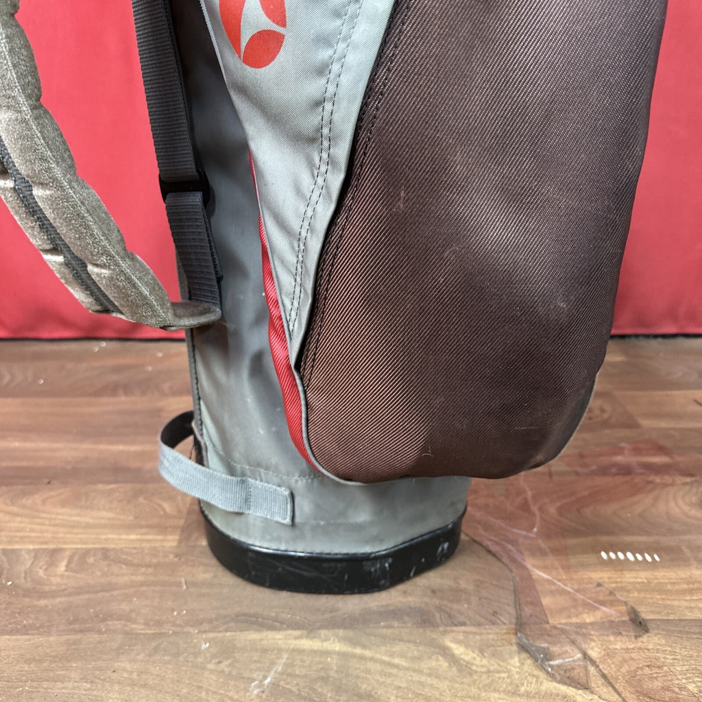 TaylorMade Golf Cart Bag - Grey & Red - 4-Way Shaft-Shield Divider - 1990s Vintage - Used