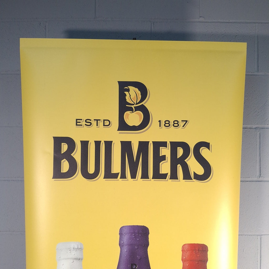 Bulmers Pull Up Advertisement Banner Sidewinder Retractable Display Man Cave
