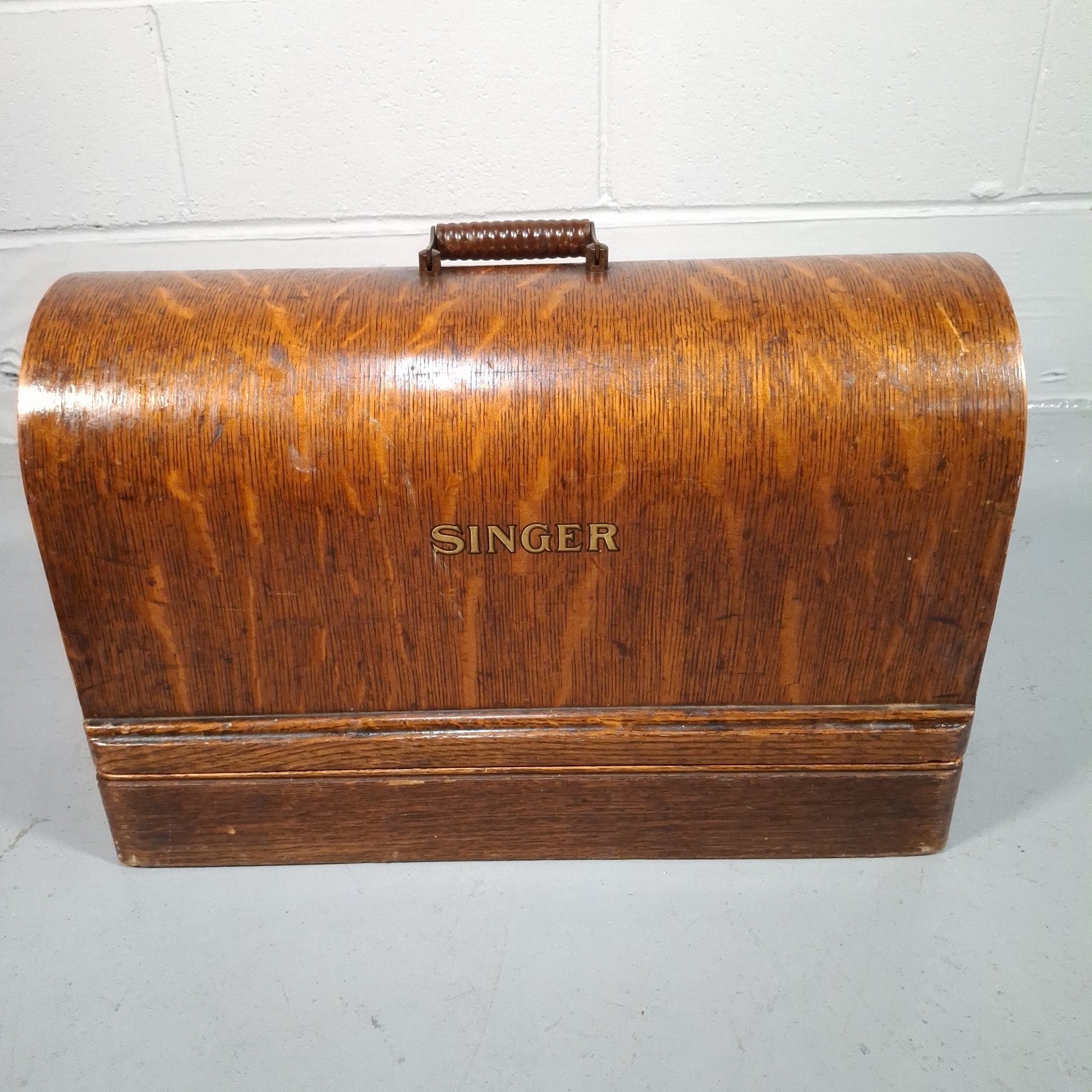 Singer 66K Hand Crank Sewing Machine with Case & Attachments | 1939 | Serial EC340474 | Used