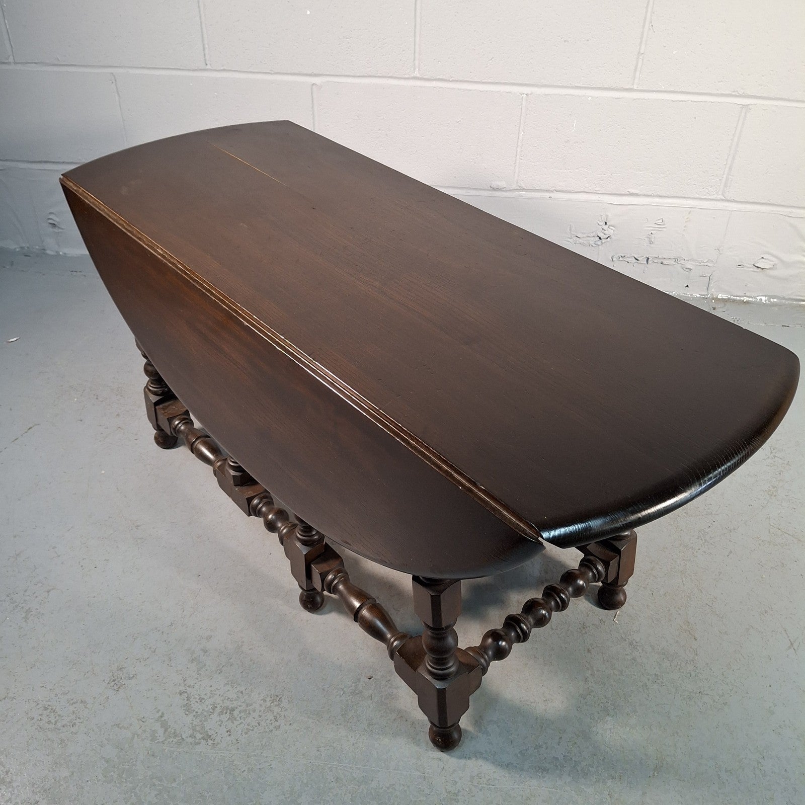 Ercol 506 Drop Leaf Supper Table | Elm Top & Beech Legs | Old Colonial | Vintage | Used
