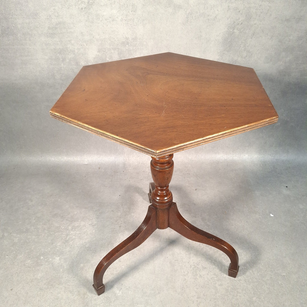 Wine Table Bevan Funnell Reprodux Mahogany Hexagonal Pedestal Tripod Base