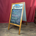 Shop Sign Advertising Display Cafe Store Double Sided Notice Chalk Board