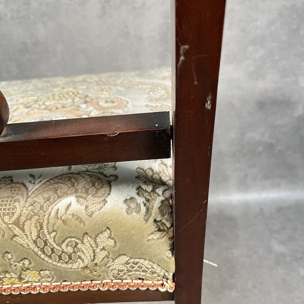 Edwardian Inlaid Mahogany Dining Chair Satinwood Fan Motif Detail c1900 Antique