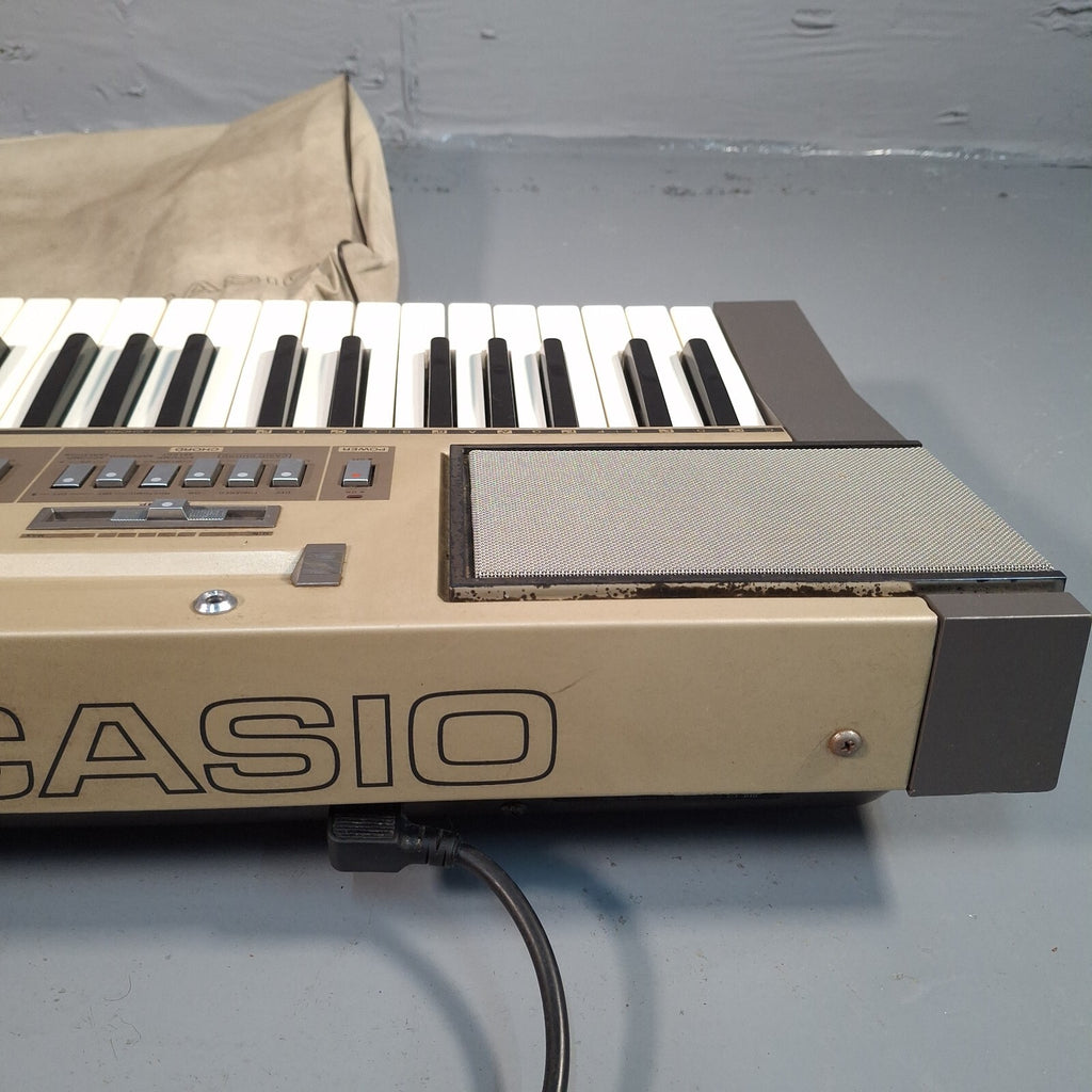 Rare VTG 1983 Casio Casiotone 610 Electronic Musical Keyboard Metal + Receipt
